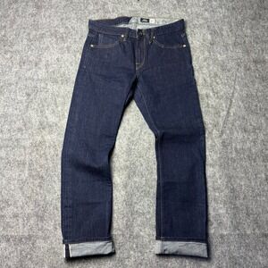 Volcom Slim Straight Selvedge Denim Jeans Indigo Men's Size 31